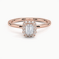 Buttercup Halo Diamond Engagement Ring