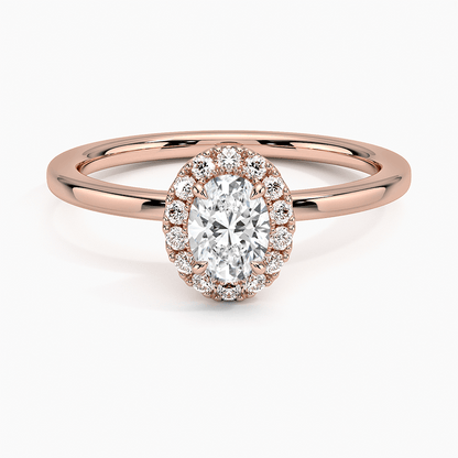 Buttercup Halo Diamond Engagement Ring