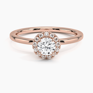 Buttercup Halo Round Diamond Engagement Ring