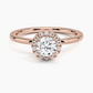 Buttercup Halo Round Diamond Engagement Ring