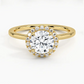 Buttercup Halo Round Diamond Engagement Ring