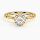 Buttercup Halo Round Diamond Engagement Ring