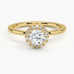 Buttercup Halo Round Diamond Engagement Ring