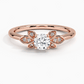 Iris Round Diamond Engagement Ring