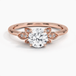 Iris Round Diamond Engagement Ring