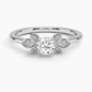 Iris Round Diamond Engagement Ring