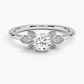 Iris Round Diamond Engagement Ring