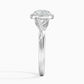 Snowdrop Halo Round Diamond Engagement Ring