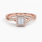 Snowdrop Halo Diamond Engagement Ring