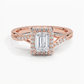 Snowdrop Halo Diamond Engagement Ring