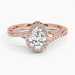 Snowdrop Halo Diamond Engagement Ring