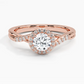 Snowdrop Halo Round Diamond Engagement Ring