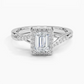 Snowdrop Halo Diamond Engagement Ring