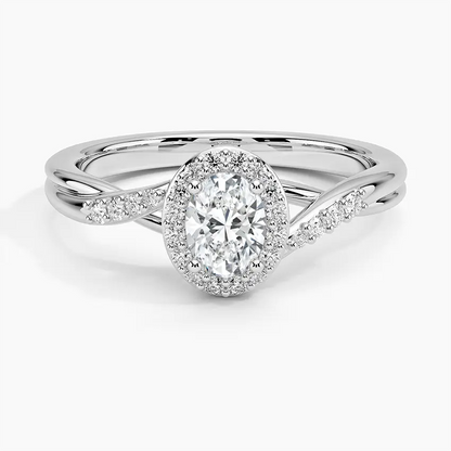 Snowdrop Halo Diamond Engagement Ring
