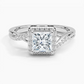 Snowdrop Halo Diamond Engagement Ring