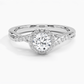 Snowdrop Halo Round Diamond Engagement Ring