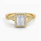 Snowdrop Halo Diamond Engagement Ring