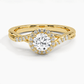 Snowdrop Halo Round Diamond Engagement Ring