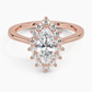 Sunflower Halo Diamond Engagement Ring