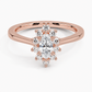 Sunflower Halo Diamond Engagement Ring