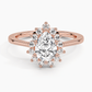 Sunflower Halo Diamond Engagement Ring