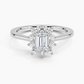 Sunflower Halo Diamond Engagement Ring
