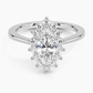 Sunflower Halo Diamond Engagement Ring