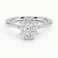 Sunflower Halo Diamond Engagement Ring