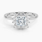 Sunflower Halo Diamond Engagement Ring
