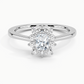Sunflower Halo Diamond Engagement Ring