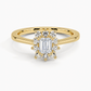 Sunflower Halo Diamond Engagement Ring