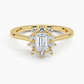 Sunflower Halo Diamond Engagement Ring
