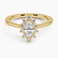 Sunflower Halo Diamond Engagement Ring