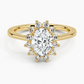 Sunflower Halo Diamond Engagement Ring