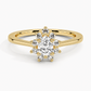 Sunflower Halo Diamond Engagement Ring