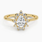 Sunflower Halo Diamond Engagement Ring