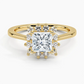 Sunflower Halo Diamond Engagement Ring