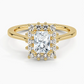 Sunflower Halo Diamond Engagement Ring