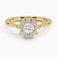 Sunflower Halo Round Diamond Engagement Ring