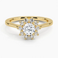 Sunflower Halo Round Diamond Engagement Ring