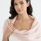 Open Heart Pavé Necklace