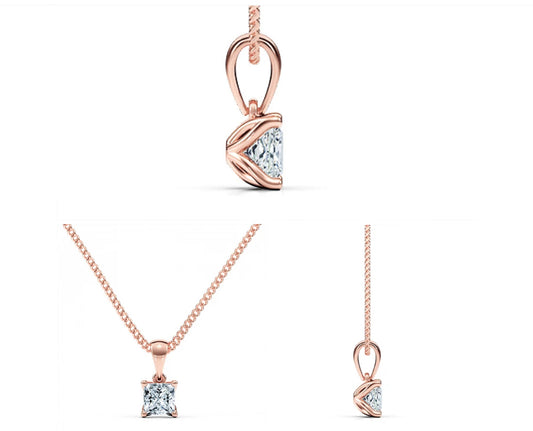 .50 ct. Lab Dimond Solitaire Necklace