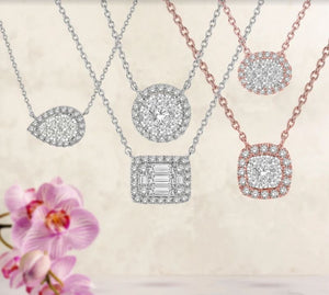 Cassandra Diamond Center Necklace