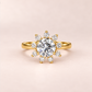 Tearose Round Shape Engagement Ring
