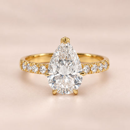 Margery Pear Shape Diamond Engagement Ring