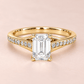 Aila Emerald Shape Diamond Engagement Ring
