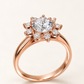 Tearose Round Shape Engagement Ring