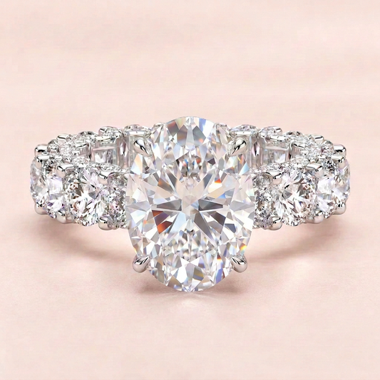 Quince Oval Shape Engagement Ring