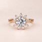 Tearose Round Shape Engagement Ring