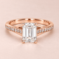 Aila Emerald Shape Diamond Engagement Ring
